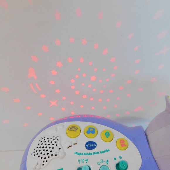 VTech Hippo Dodo Nuit Etoliee Lil' Critters Soothing Starlight Hippo FRENCH - Picture 8 of 8
